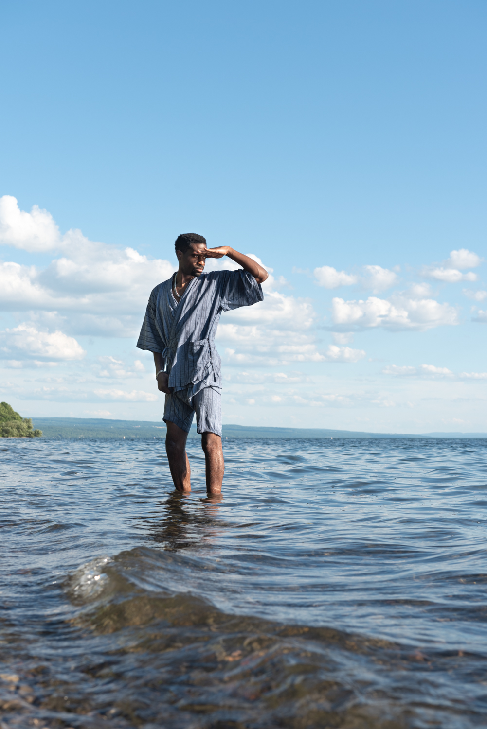 mens fashion ocean water waves sun